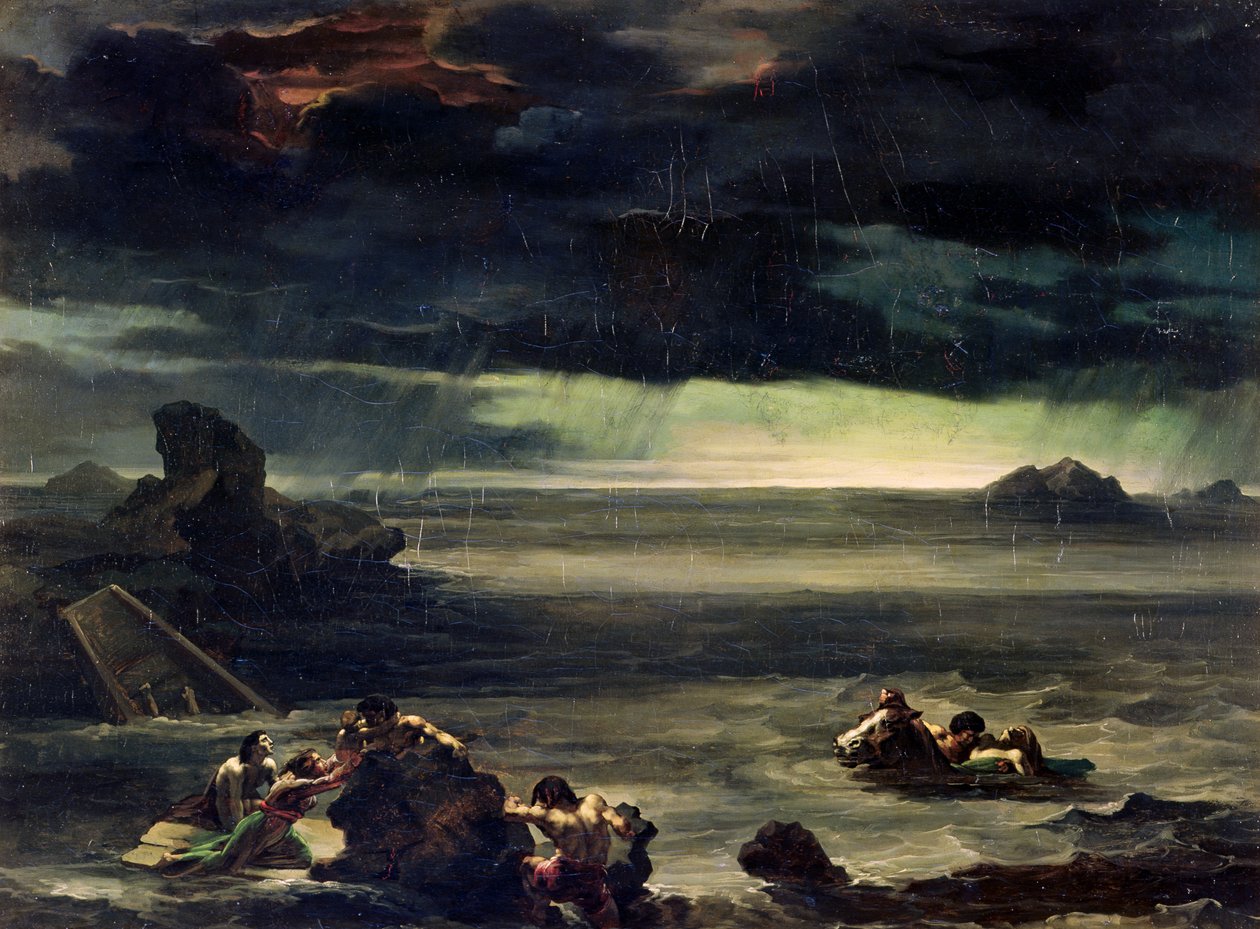 Escena del Diluvio de Theodore Gericault