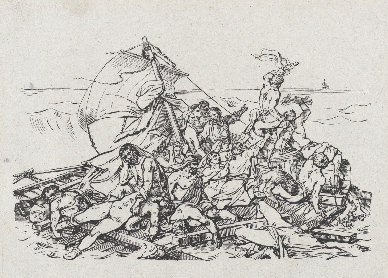 Naufragio de la Medusa, 1820 de Theodore Gericault