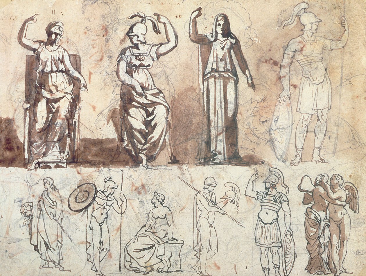 Estudio de modelos antiguos de Theodore Gericault
