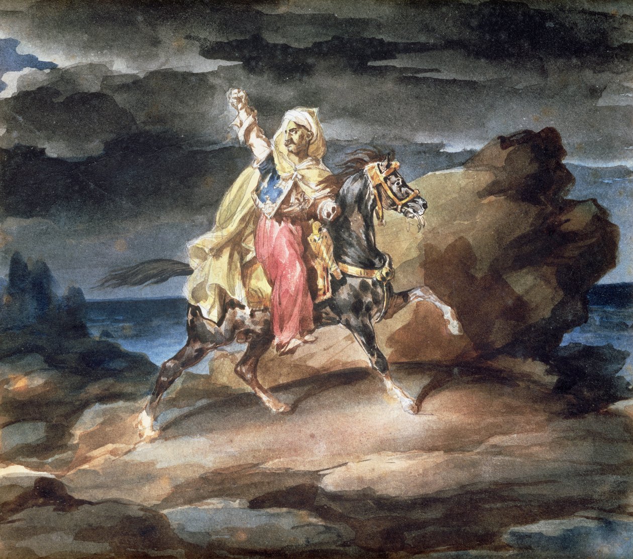 El Giaour, c.1822-23 de Theodore Gericault