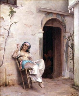 En el patio de Theodore Jacques Ralli
