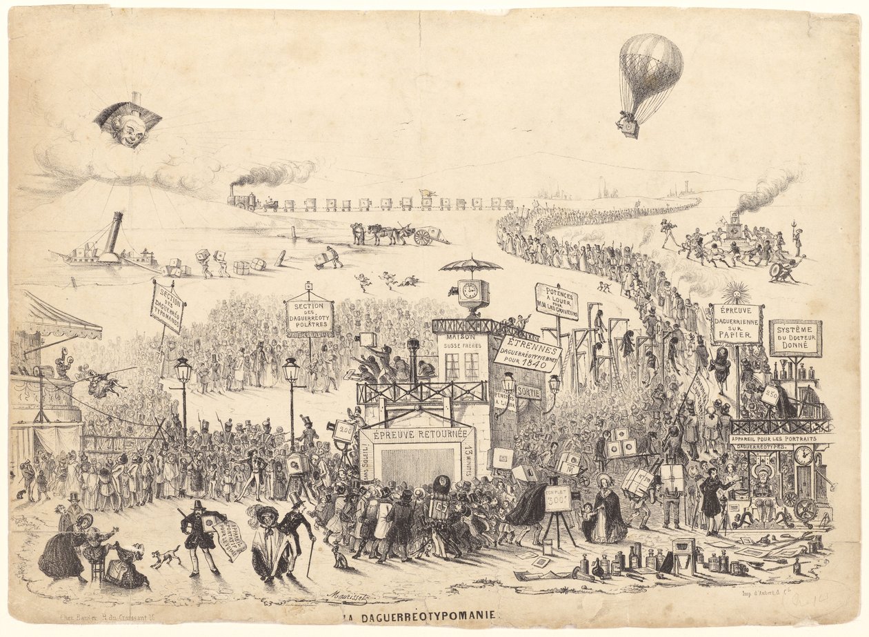 La Daguerreotypomanie (Daguerrotipomanía) de Theodore Maurisset