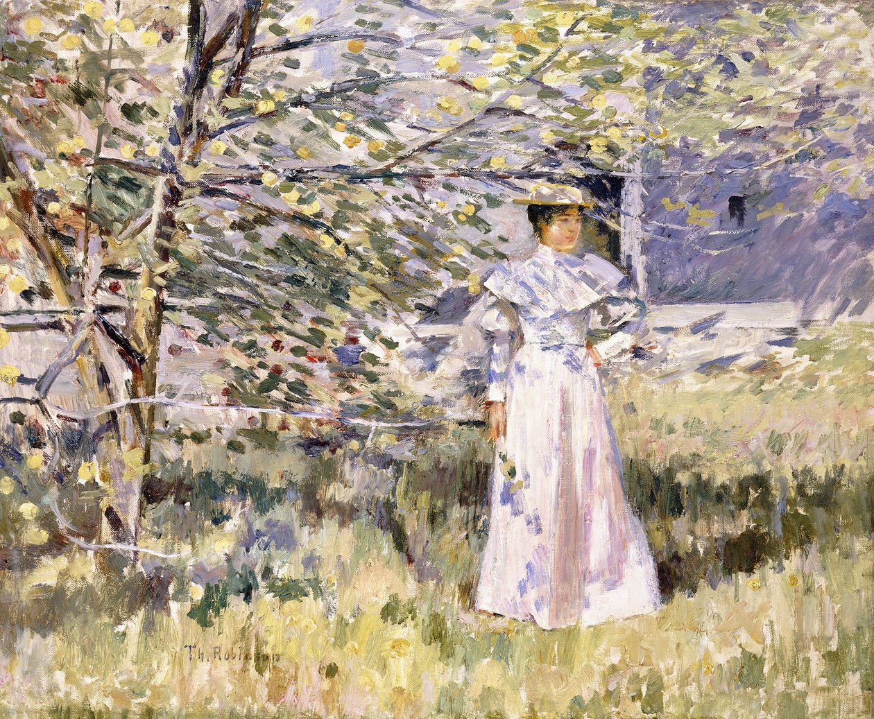 Un jardín en Normandía, octubre de Theodore Robinson