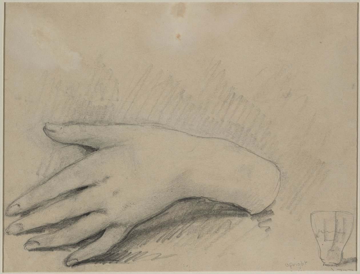 Estudio de la mano de una mujer (verso) de Theodule Ribot