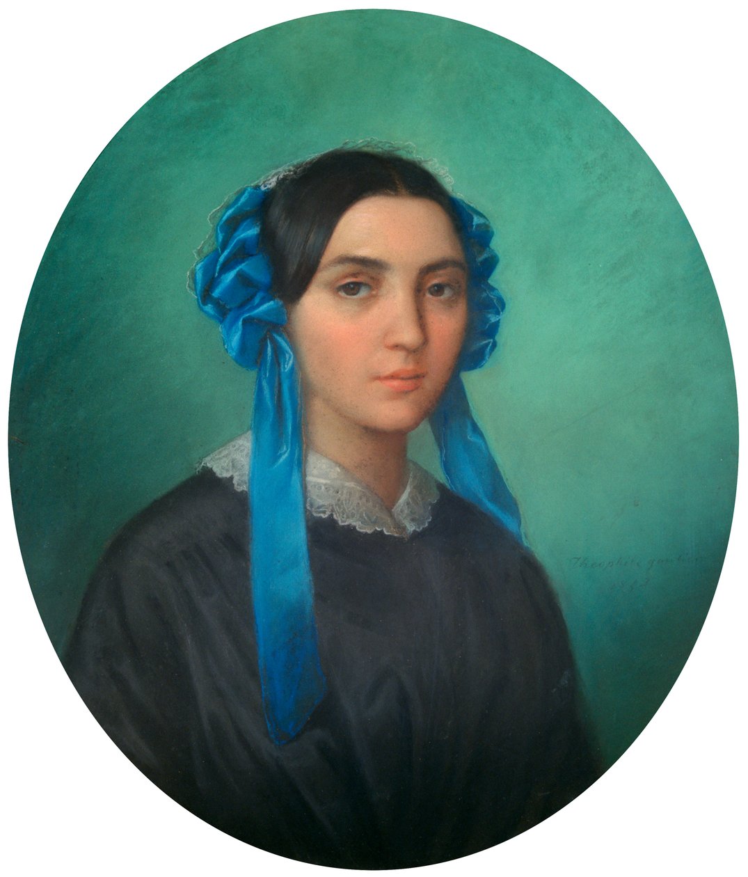 Retrato de una niña, 1843 de Theophile Gautier