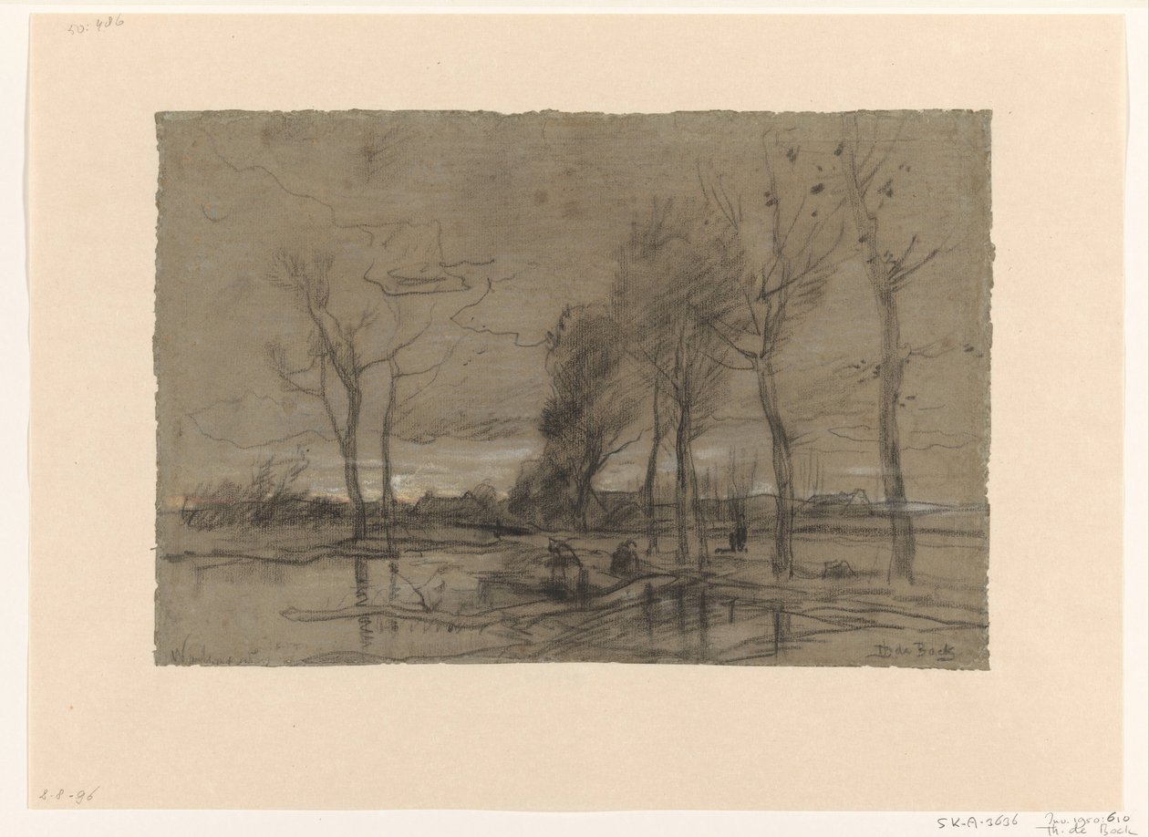Paisaje otoñal de Theophile de Bock