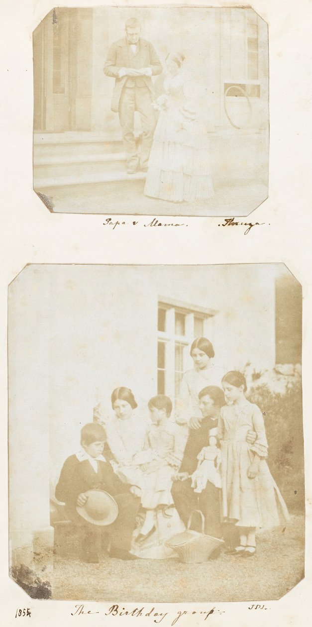 Papá y mamá, el grupo de cumpleaños, 1853-56 de Thereza Llewelyn