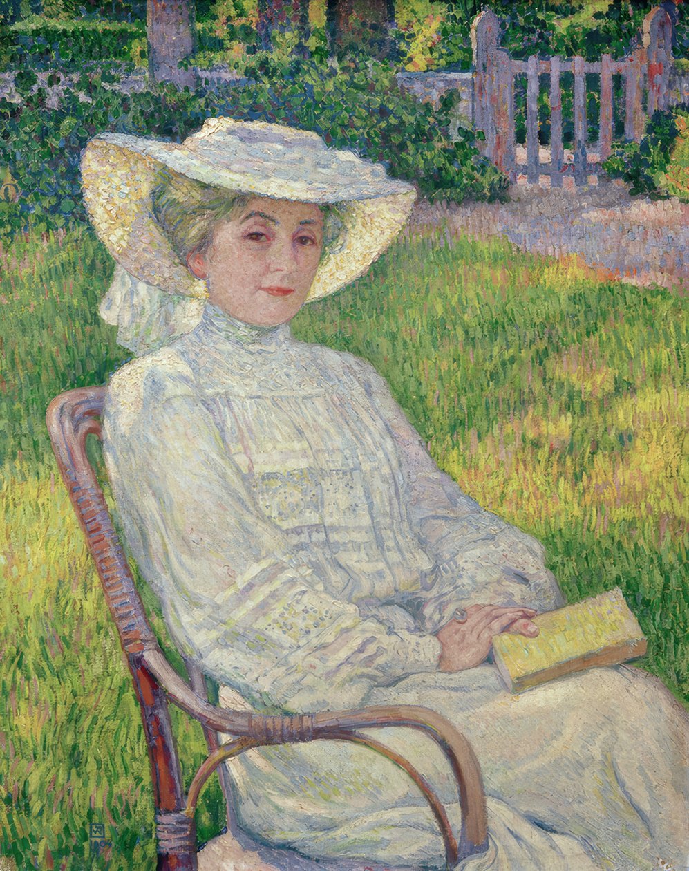 La dama de blanco de Théo van Rysselberghe