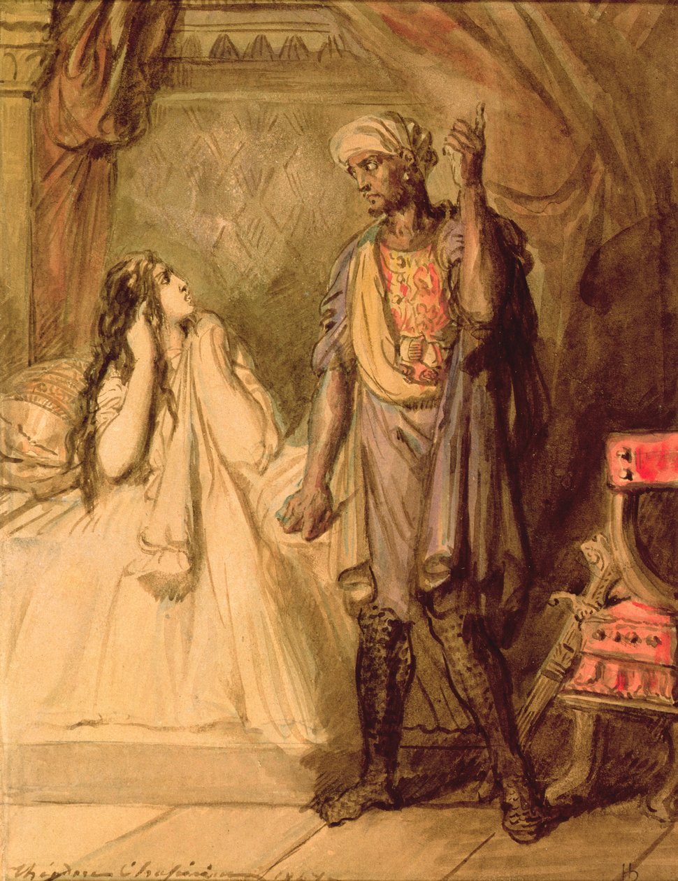 Desdémona y Otelo, 1847 de Théodore Chassériau