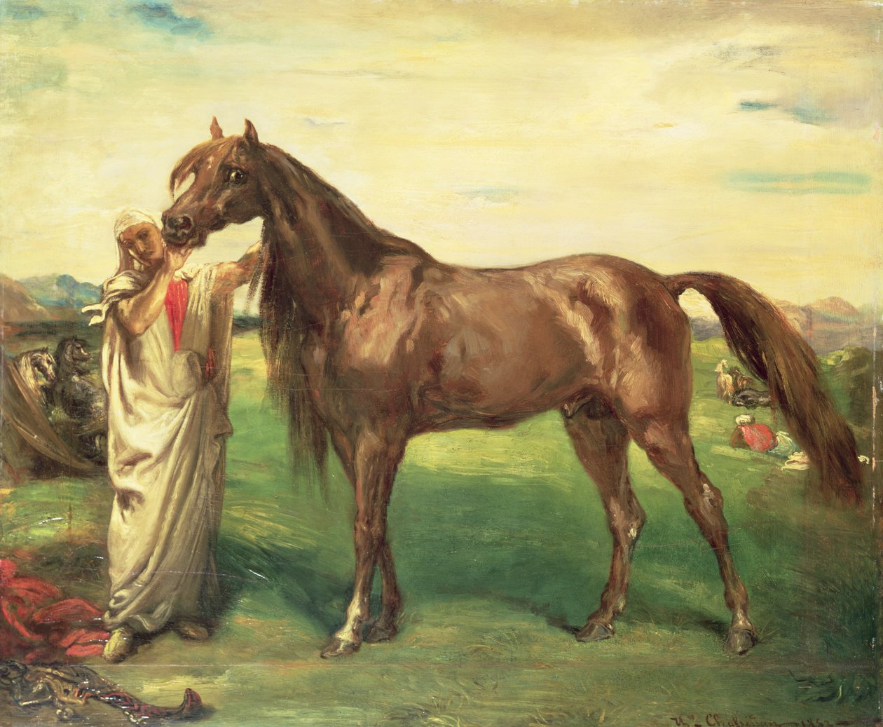 Hadji, un semental árabe de Théodore Chassériau