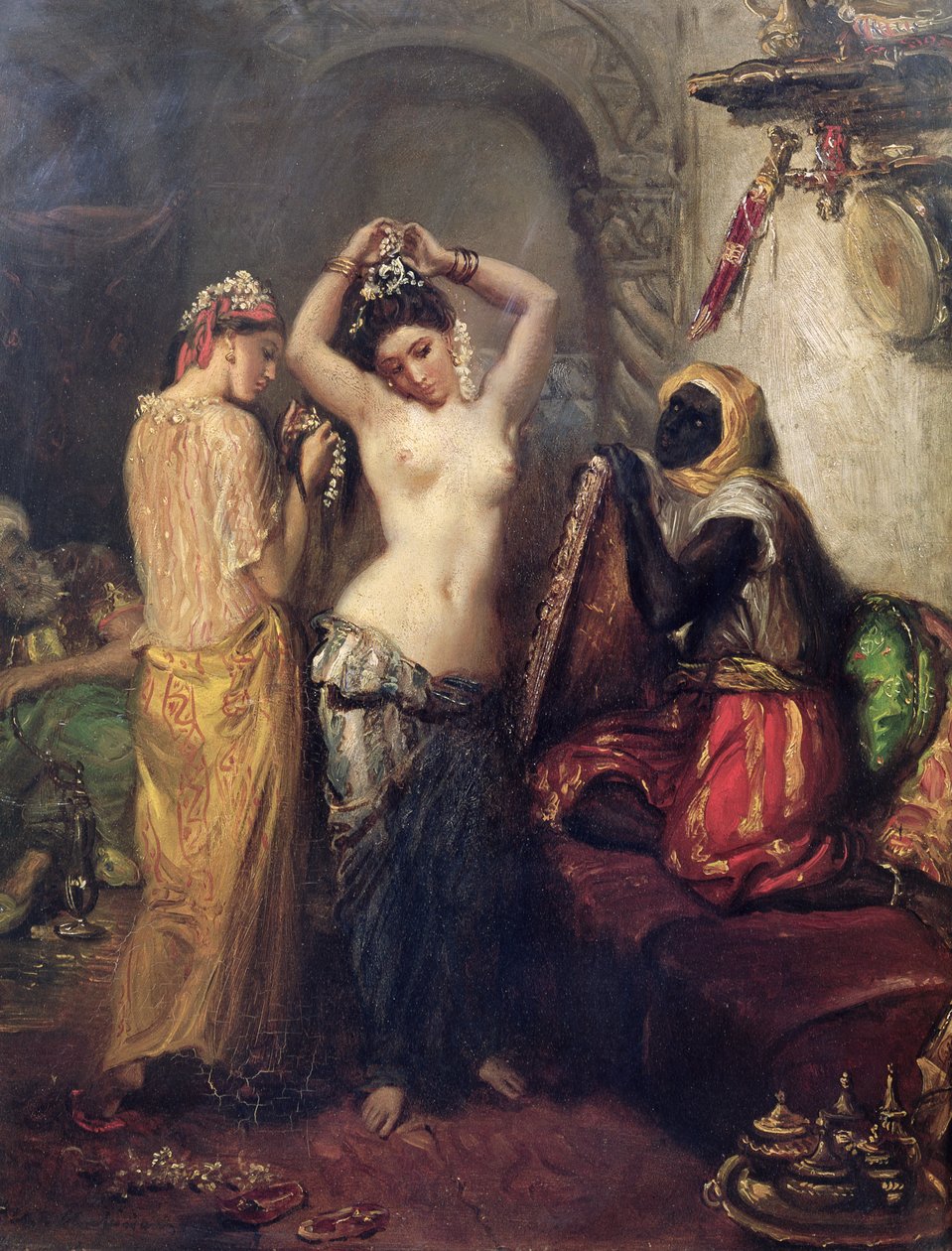 El tocador en el harén de Théodore Chassériau