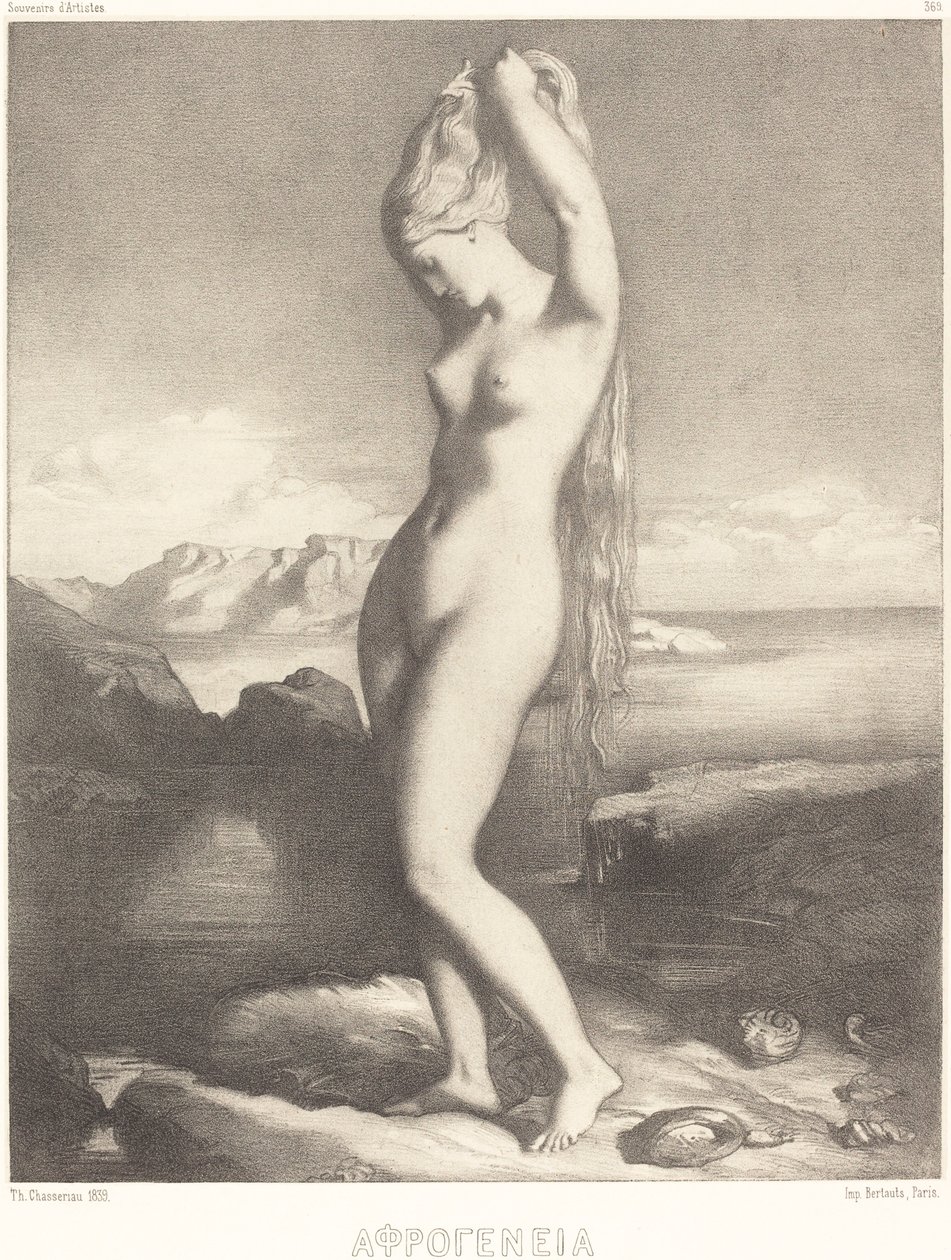 Venus Anadyomene de Théodore Chassériau
