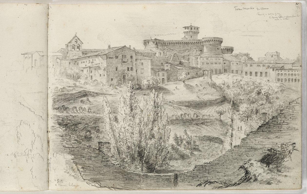 La Rocca Nuova (o Torre Maschio, Volterra) de Thomas Cole