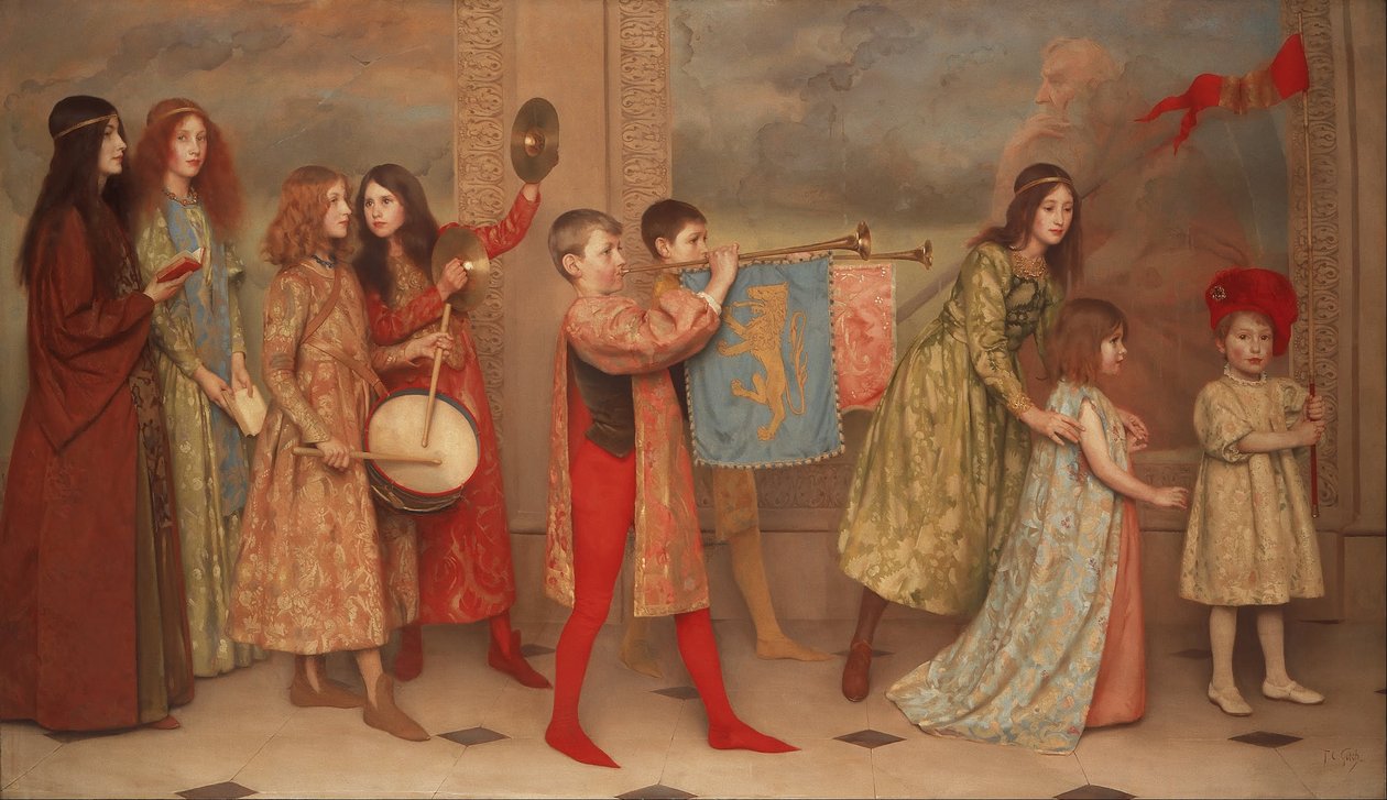 Un desfile de la infancia de Thomas Cooper Gotch