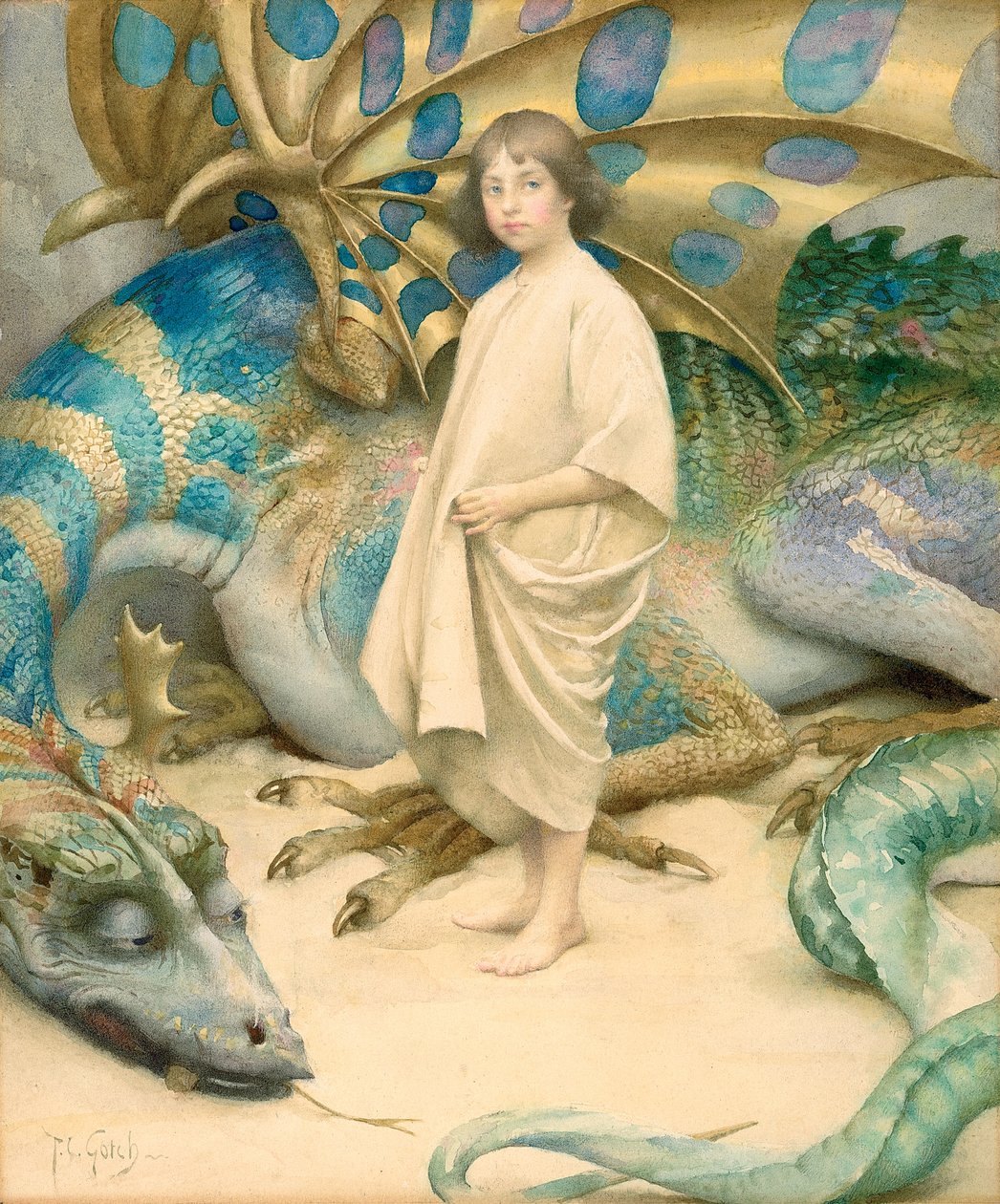 El niño en el mundo de Thomas Cooper Gotch