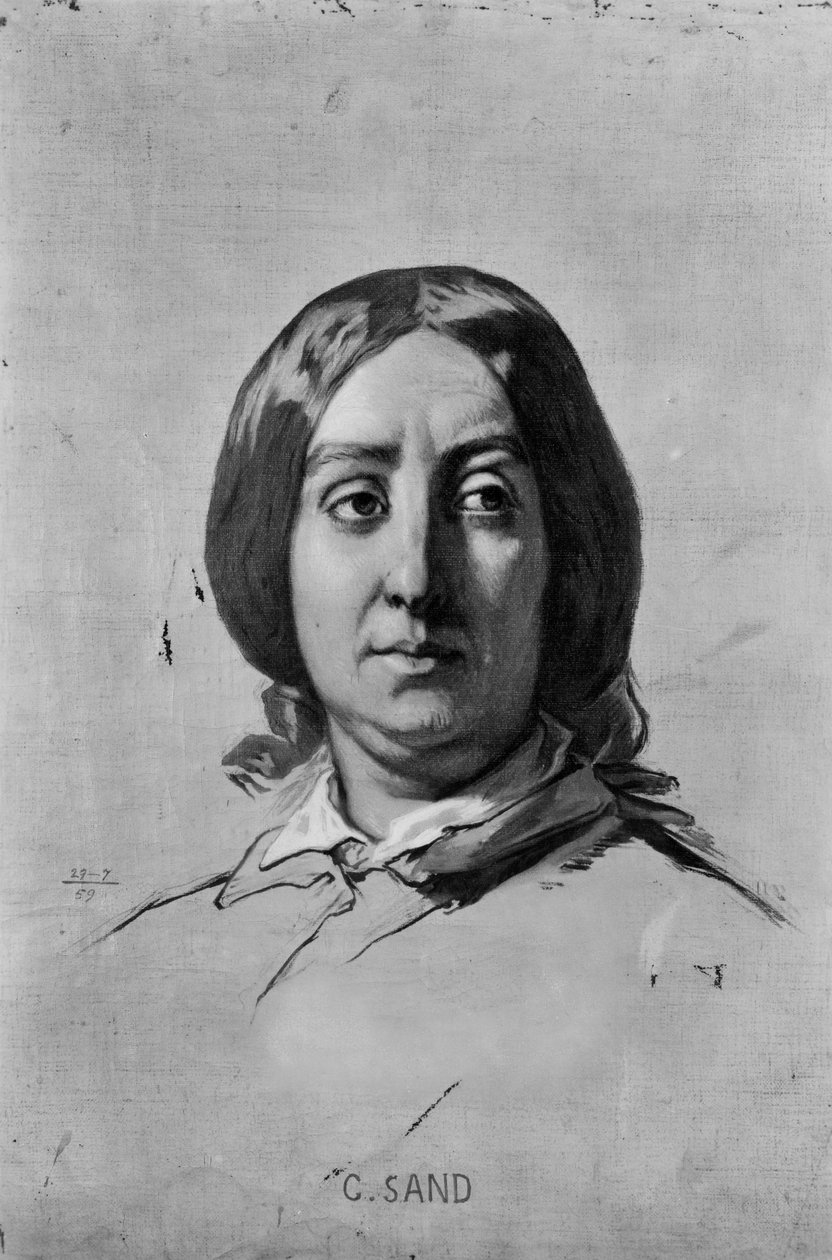 Retrato de George Sand (1804-76) de Thomas Couture