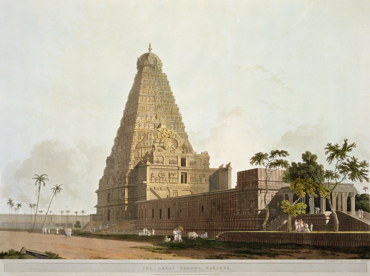 La Gran Pagoda, Tanjore, lámina XXIV de 