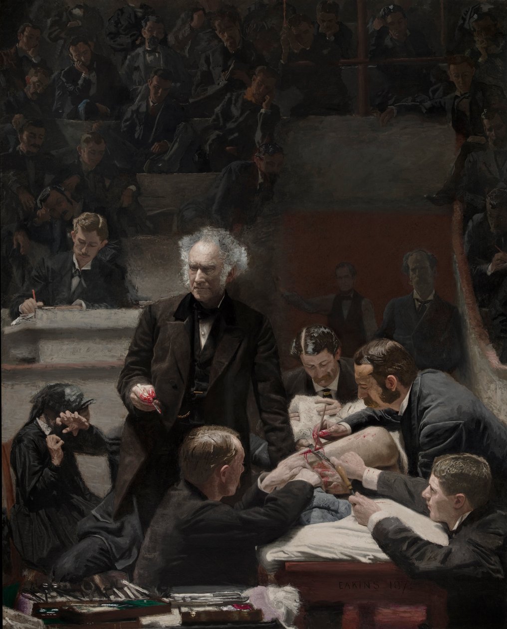 Retrato del Dr. Samuel D. Gross (La clínica Gross) de Thomas Eakins