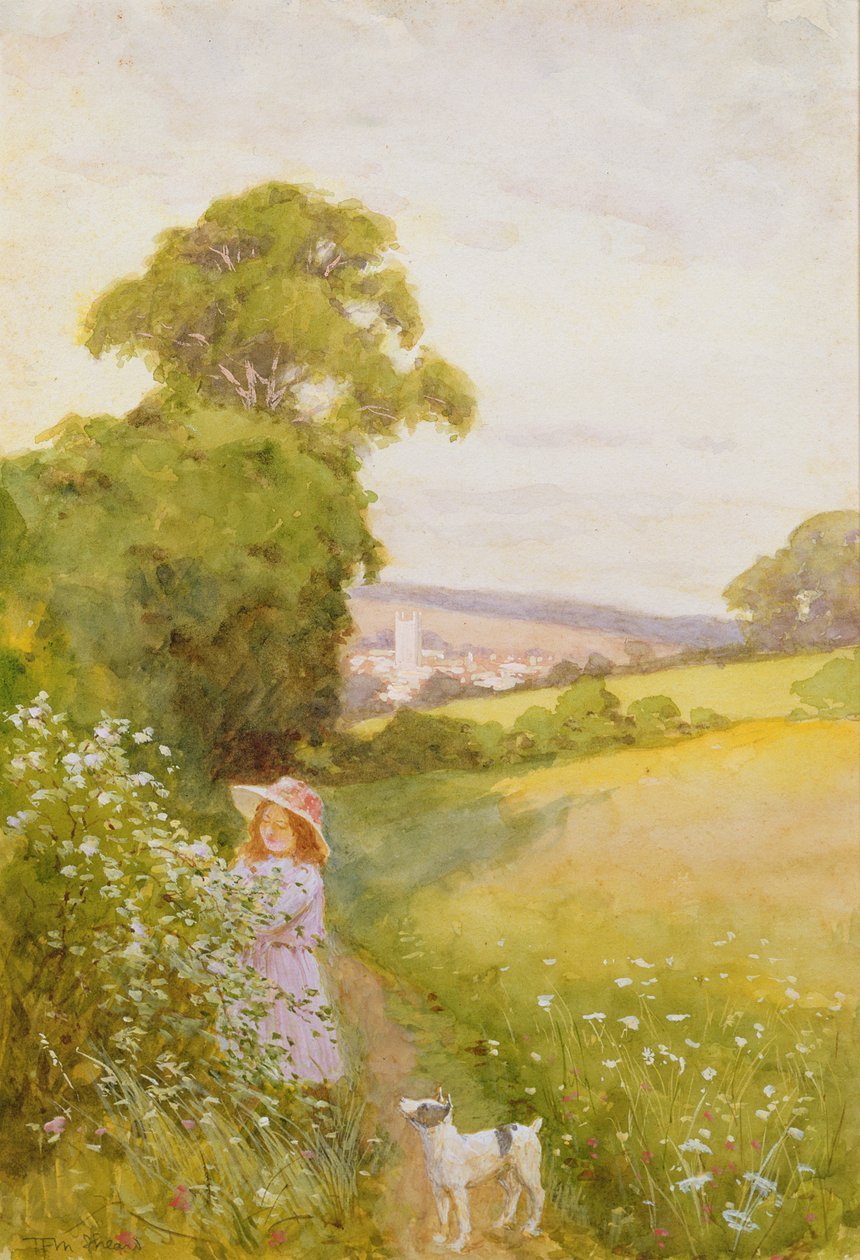 Recogiendo flores de Thomas Frederick Mason Sheard