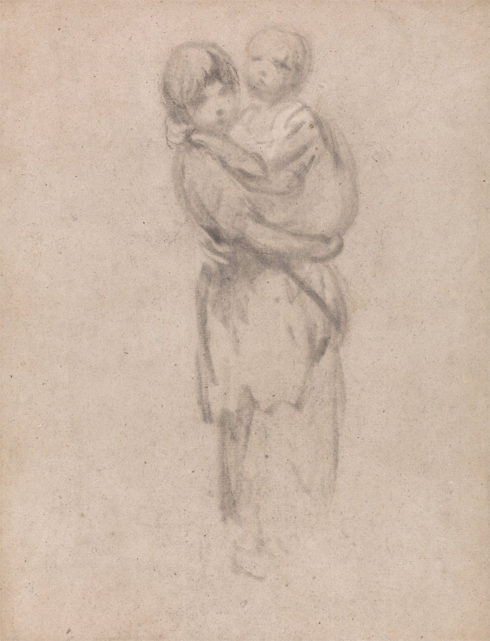 Una niña sosteniendo a un niño de Thomas Gainsborough