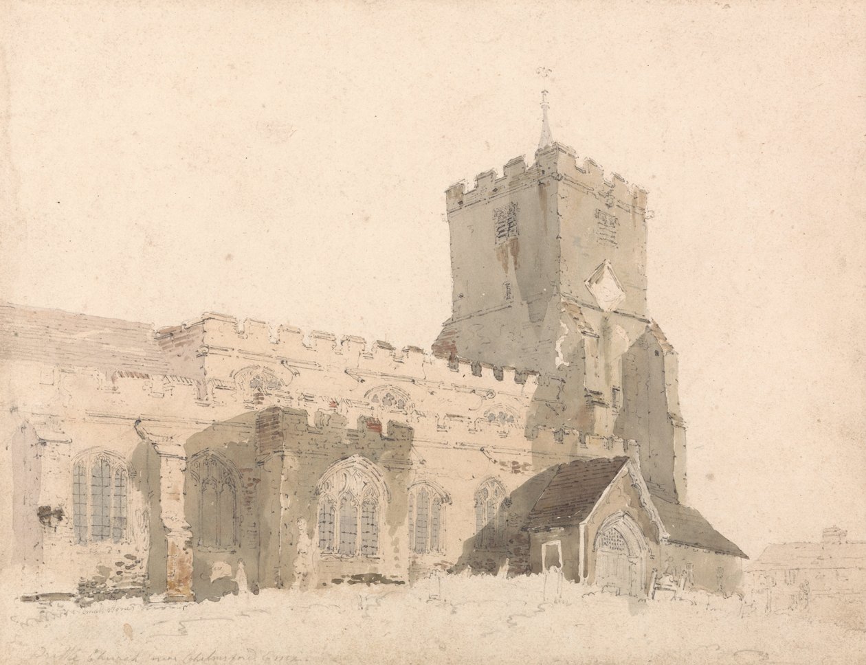 Iglesia de Writtle, Essex de Thomas Girtin