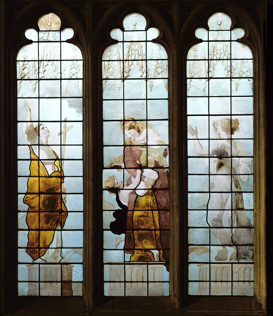 Tres de las Siete Virtudes Cardinales (detalle) de Thomas Jervais
