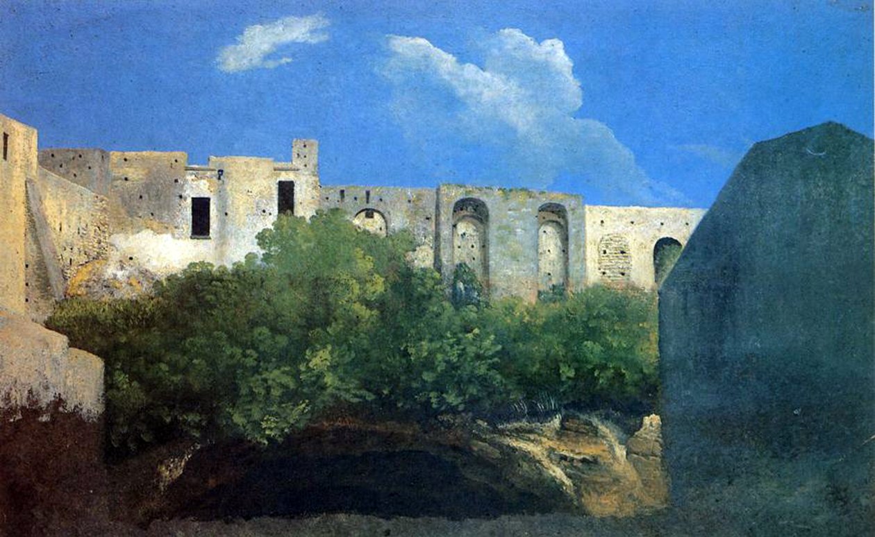 Edificios en ruinas cerca de Nápoles, c.1782 de Thomas Jones