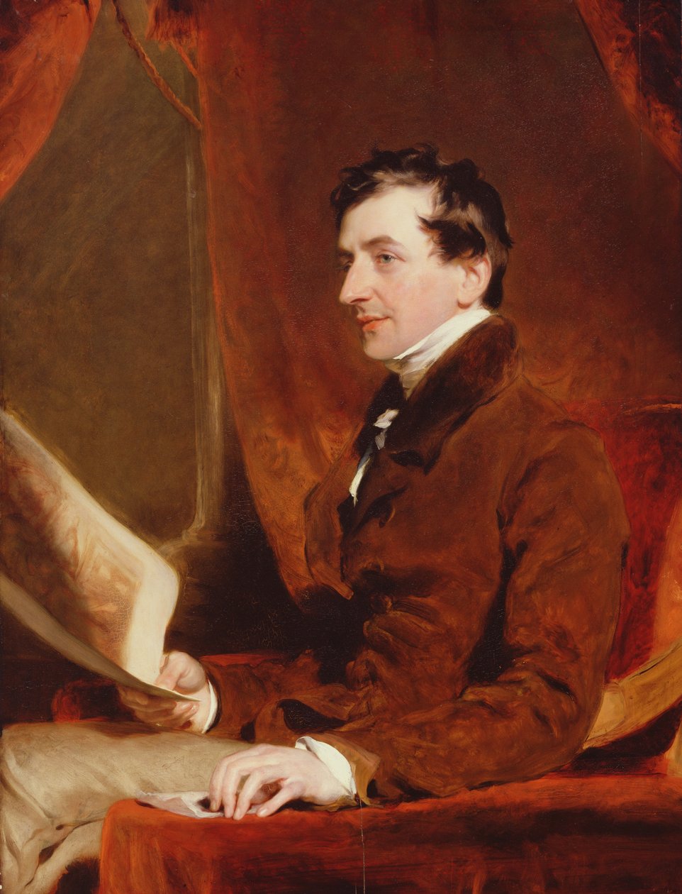 Retrato de Samuel Woodburn, c.1820 de Thomas Lawrence