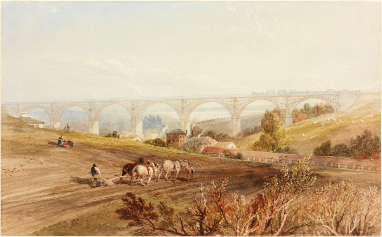 Viaducto de Willington Dene de Thomas Miles Richardson
