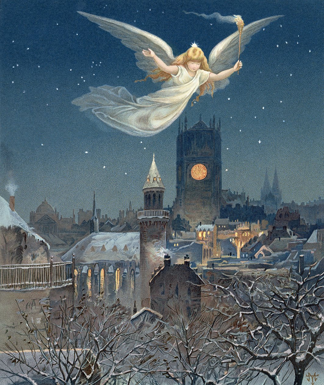 Tarjeta de Navidad, 1885 de Thomas Moran