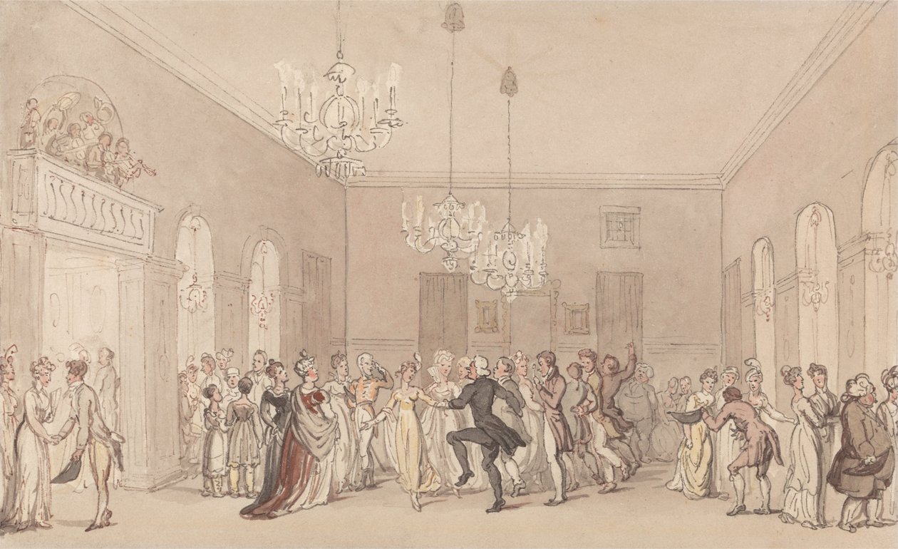 Un baile en Scarborough de Thomas Rowlandson