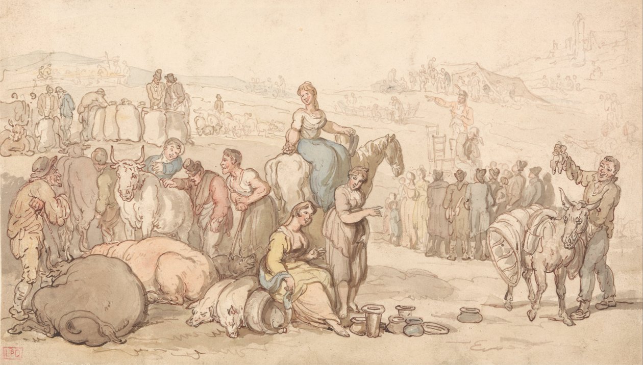 Una feria en el campo de Thomas Rowlandson