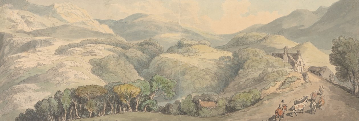 Entrada a Festiniog, Gales de Thomas Rowlandson