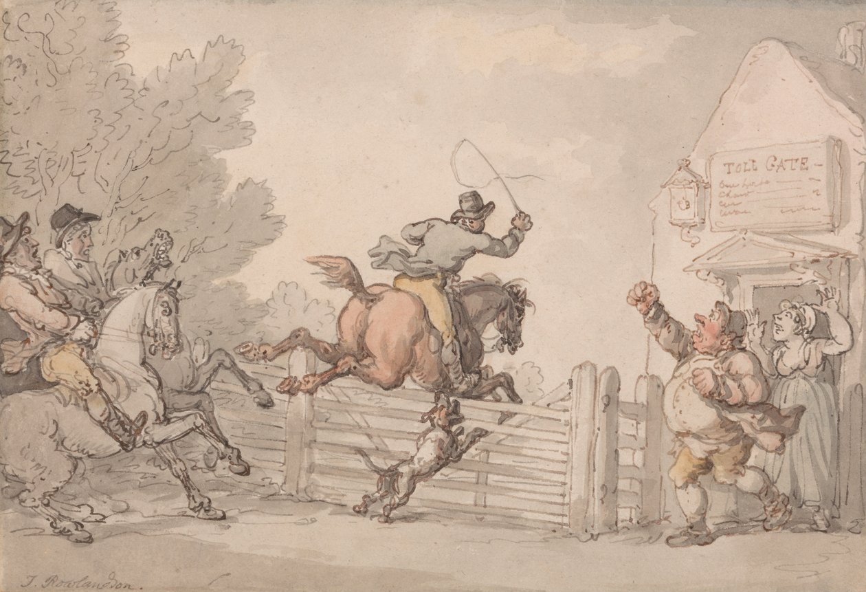 Evitando el peaje de Thomas Rowlandson