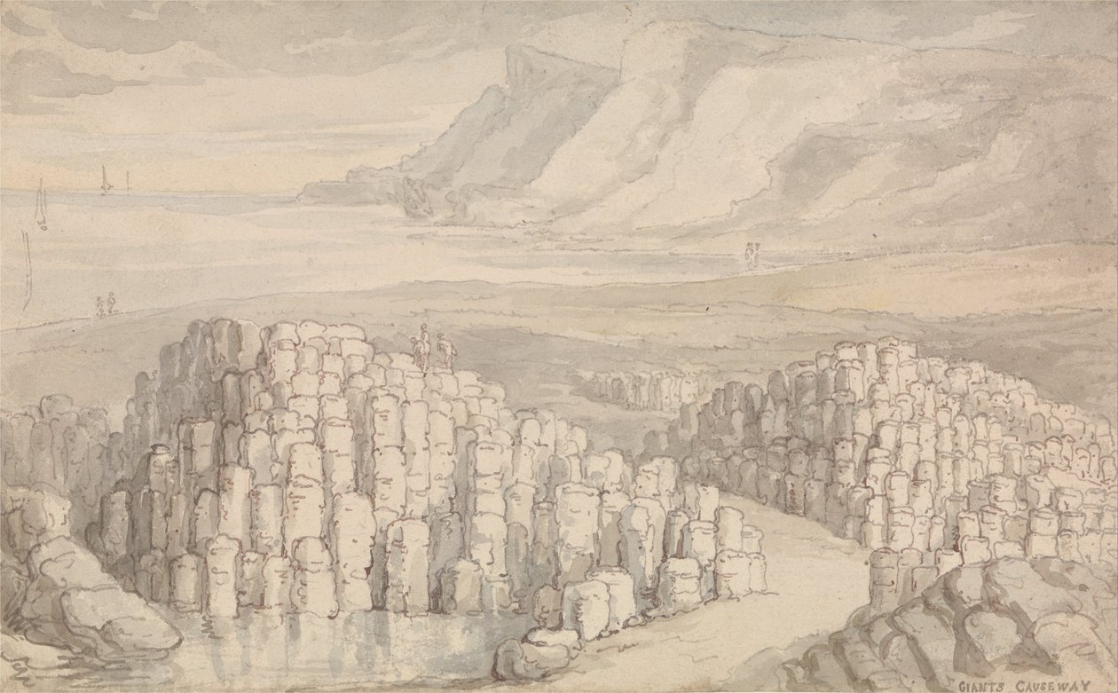 Calzada de los Gigantes, Antrim, Irlanda de Thomas Rowlandson