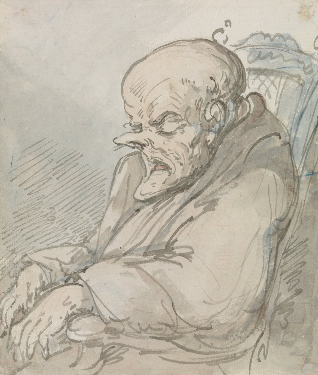 Retrato de un anciano de Thomas Rowlandson