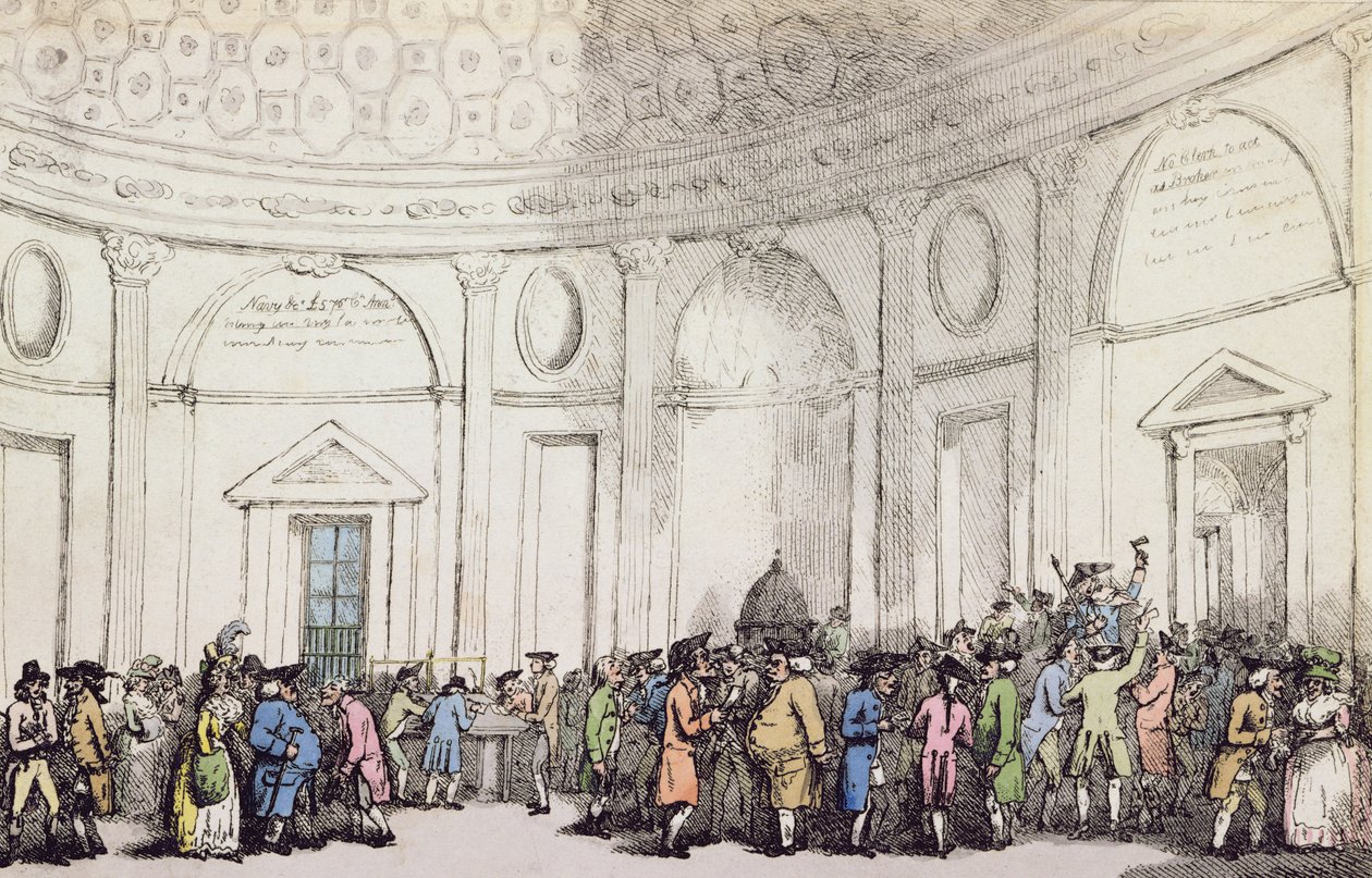 El Banco, 1792 de Thomas Rowlandson