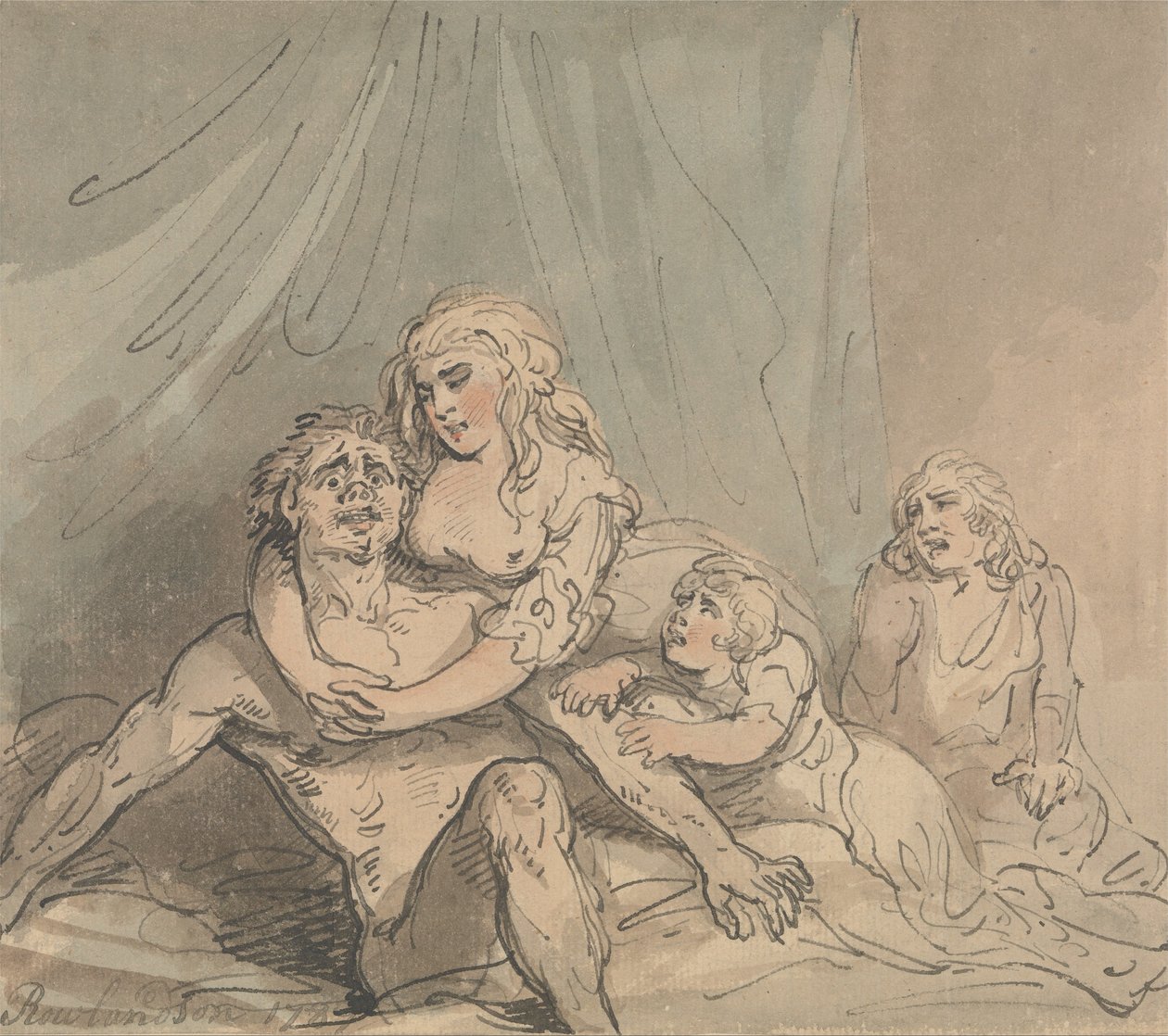 El maníaco de Thomas Rowlandson
