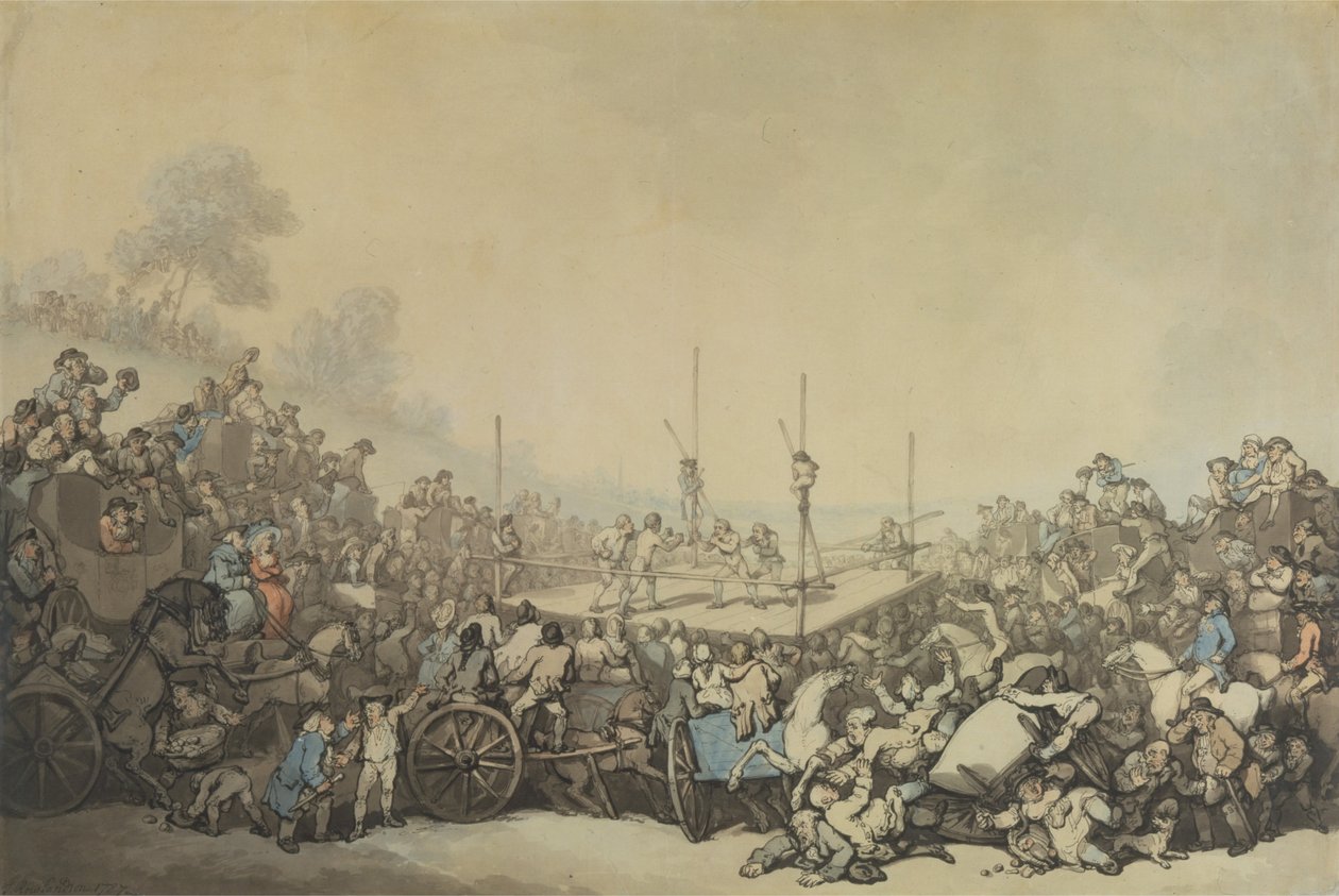 La pelea por el premio de Thomas Rowlandson
