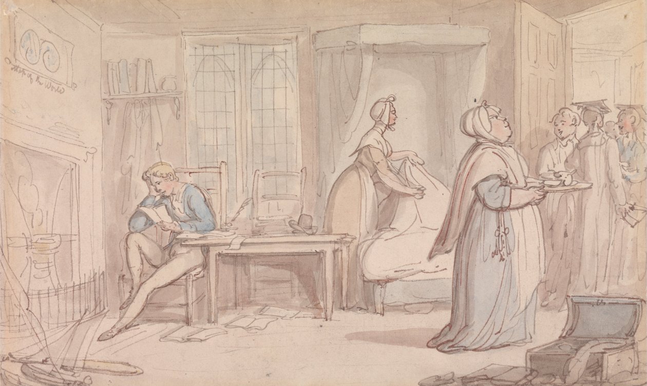 La habitación de los estudiantes de Thomas Rowlandson