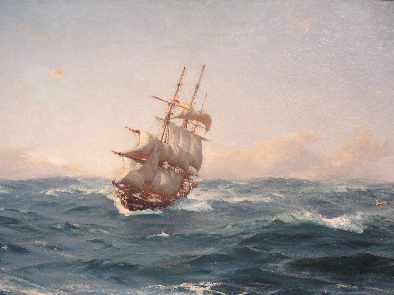 Recogiendo velas de Thomas J. Somerscales