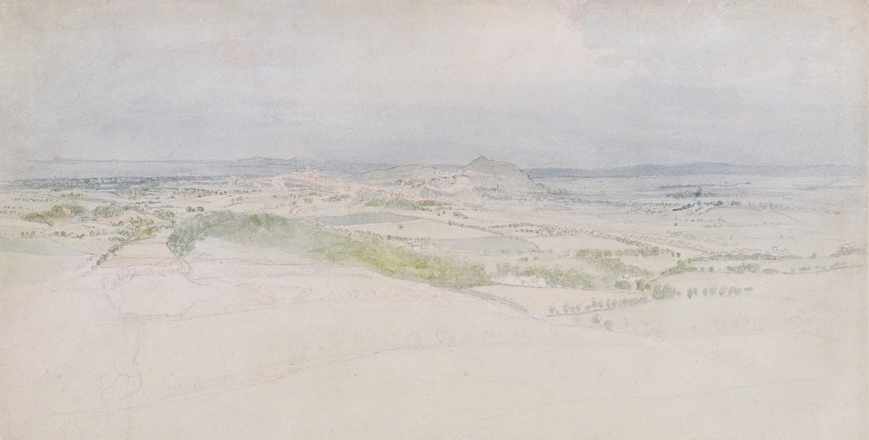 Vista lejana de Edimburgo, 1809 de Thomas Stothard