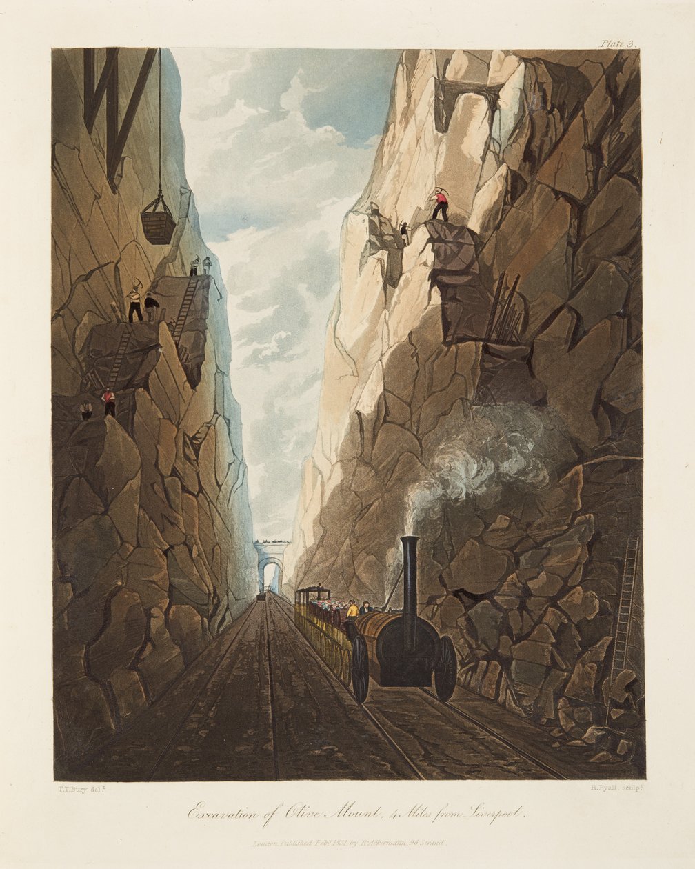 Excavación de Olive Mount, a 4 millas de Liverpool, 1831 de Thomas Talbot Bury