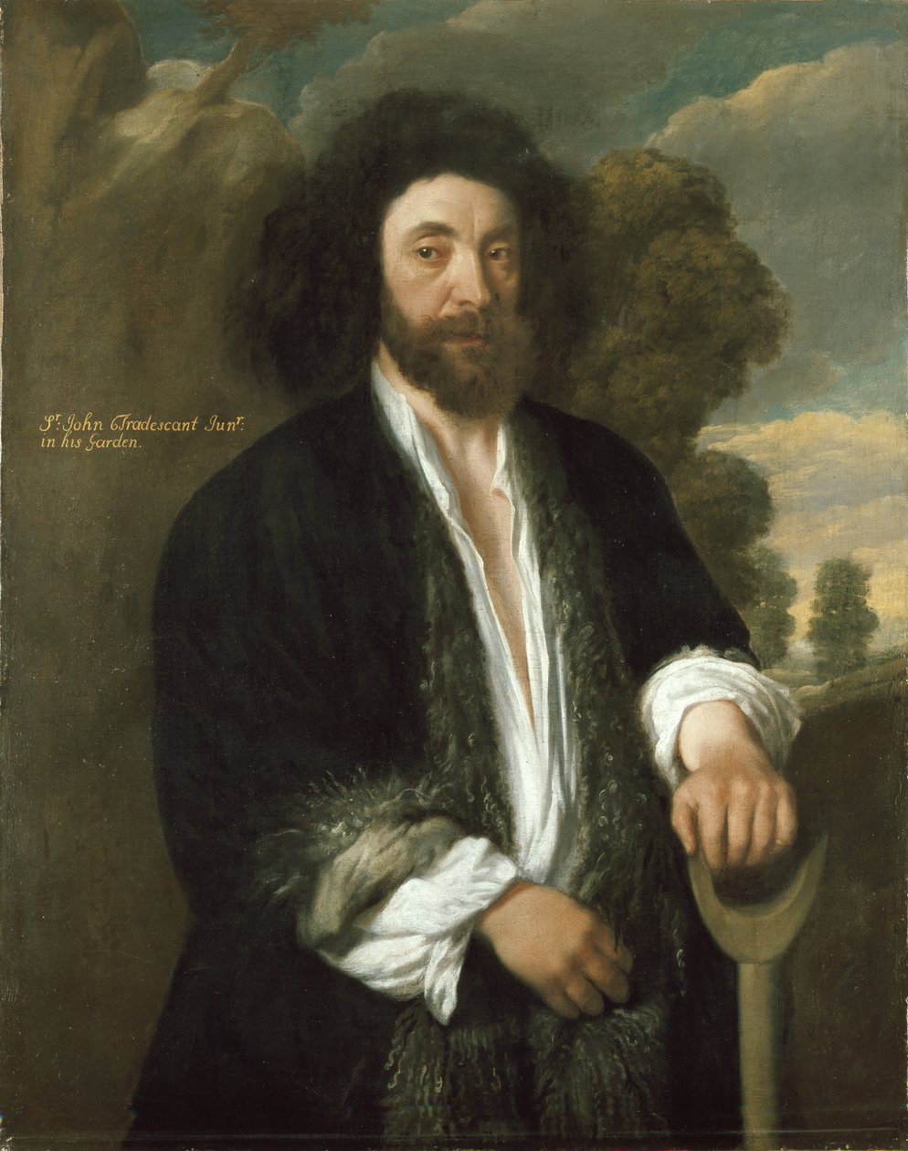 John Tradescant el Joven como jardinero, siglo XVII de Thomas de Critz