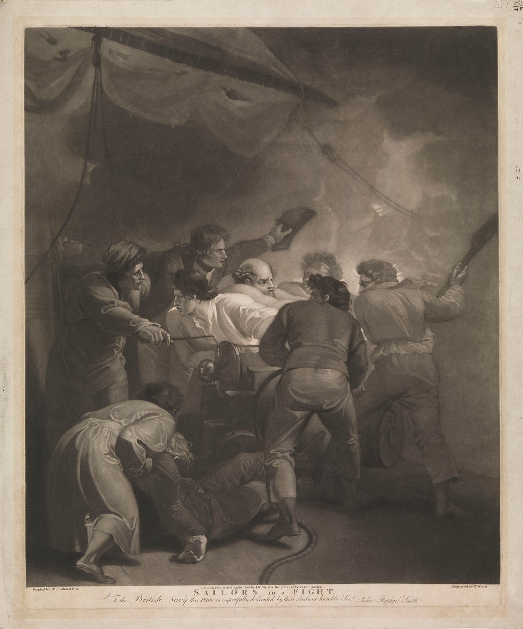 Marineros en una pelea de Thomas (after) Stothard