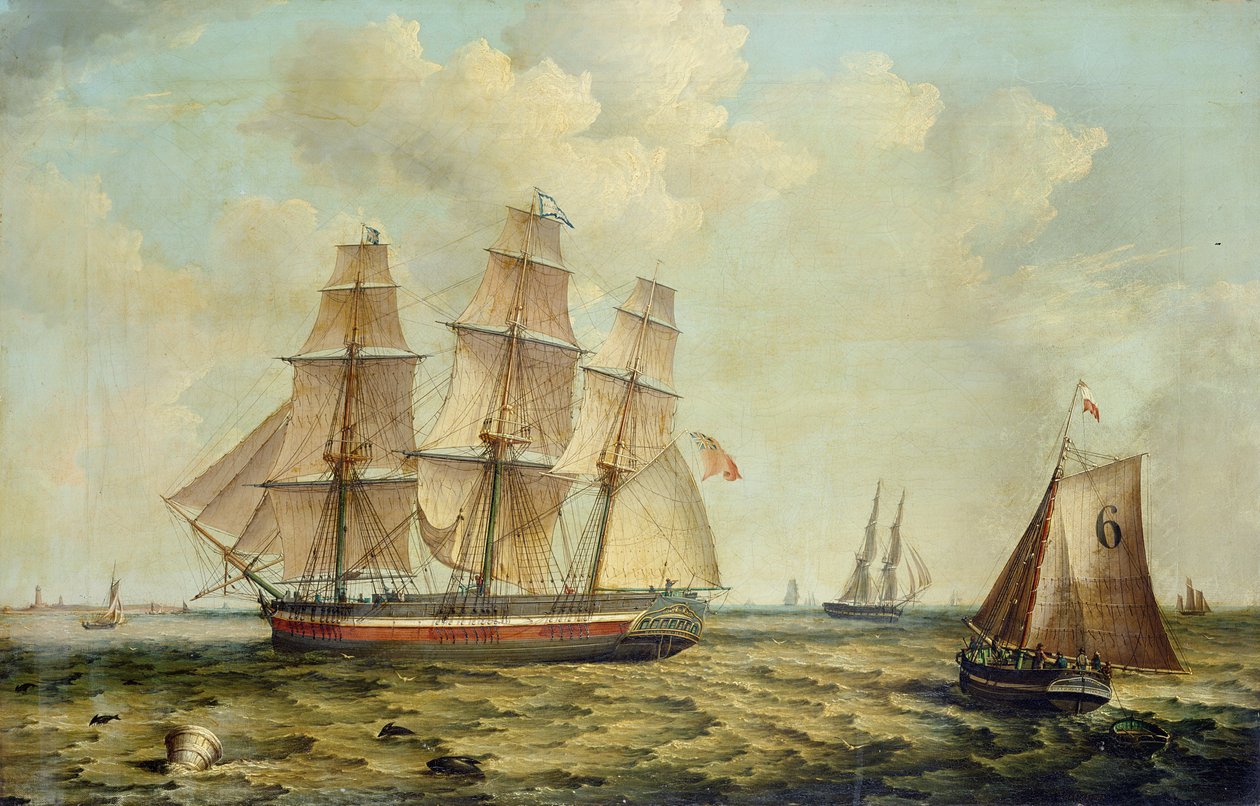 Barco de tres mástiles "Halcyon" de Hull de Thomas A. Binks