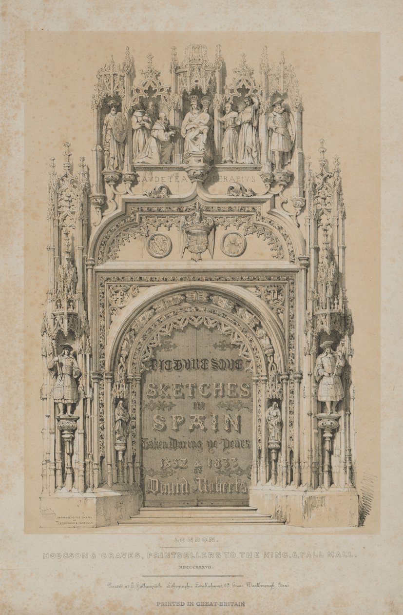 Bocetos Pintorescos en España: Portada de Thomas Allom