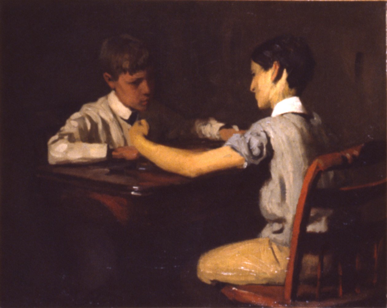 Jugadores de damas de Thomas Anshutz