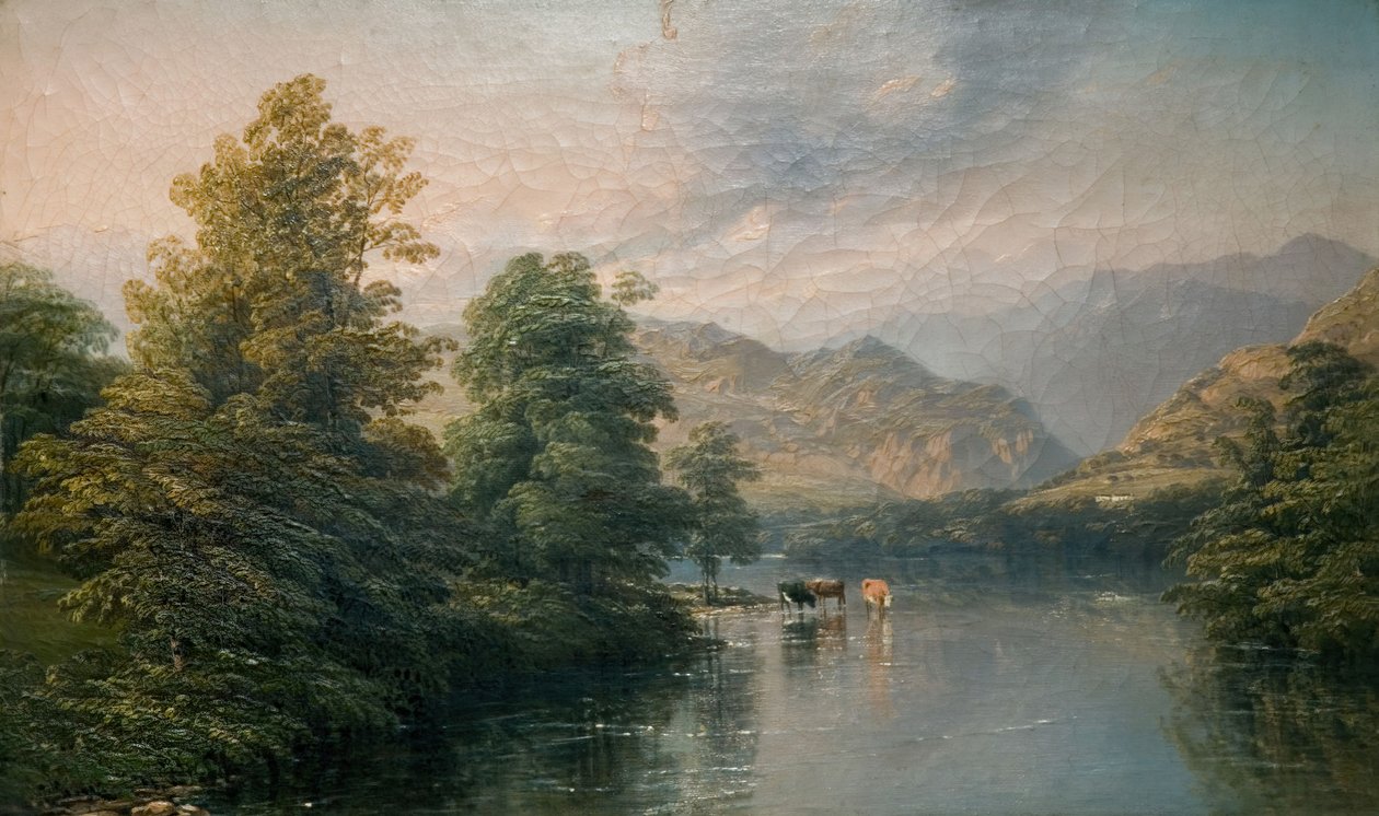 Ullswater desde Pooley Bridge, 1847 de Thomas Baker