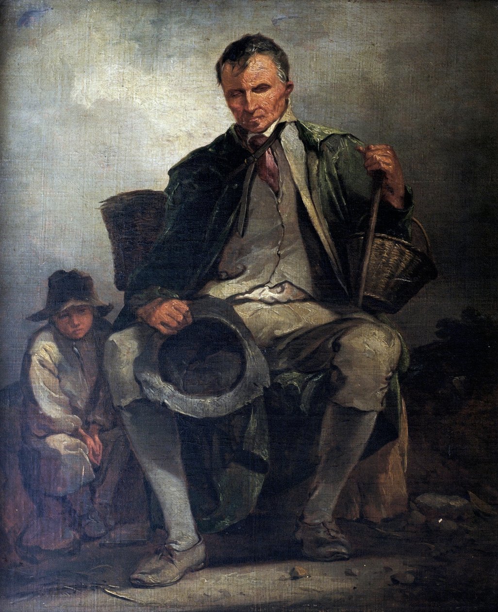 El mendigo ciego, c.1788 de Thomas Barker of Bath